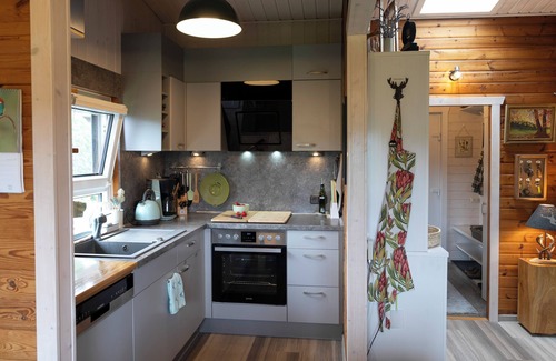 Barbis House | Log cabin for families & friends - with garden, fireplace & terrace