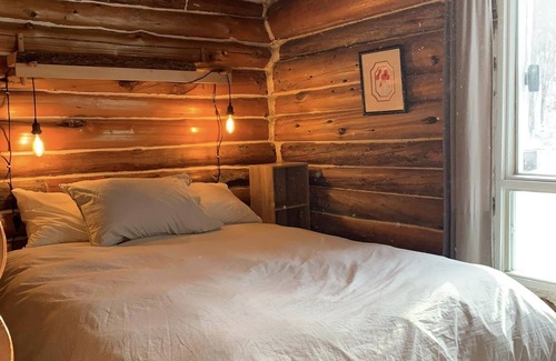Duhamel Cabin | Log Cabin Getaway - rustic-chic - waterfront, dock, firepit & indoor fireplace!