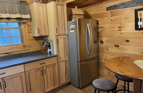 Colebrook Ski Chalet | Log Cabin on 6 acres w/direct ATV trail access, SouthWest Mountain views/sunsets