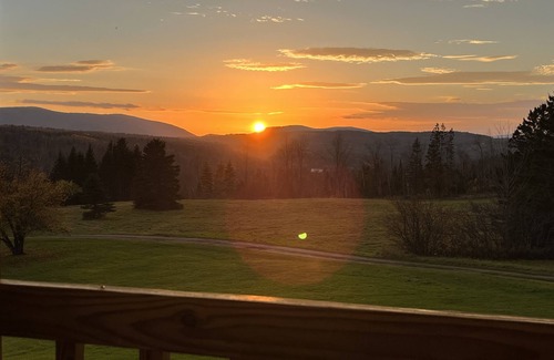 Colebrook Ski Chalet | Log Cabin on 6 acres w/direct ATV trail access, SouthWest Mountain views/sunsets