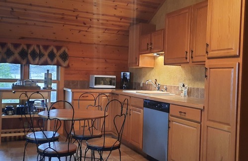 Shell Knob House | Log Cabin with lake view