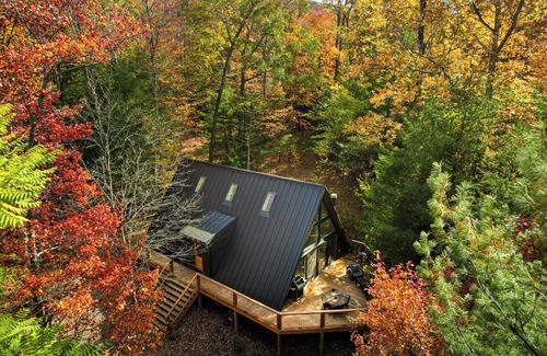 Wardensville Cabin | Lost River Blackbird A-Frame Cabin: hot tub + wifi