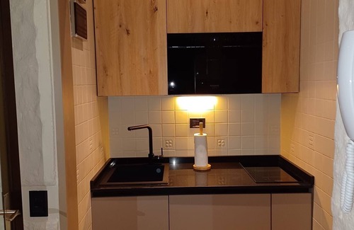 San Martino di Castrozza Apartment | Lovely studio apartment with mountain view