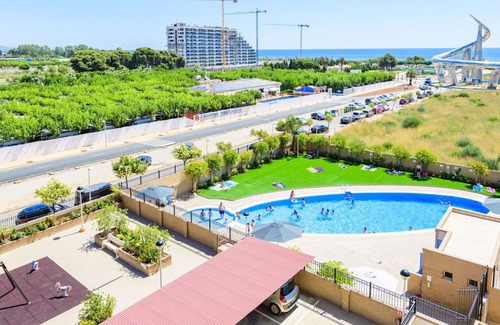 Cabanes Apartment | Lovely apartment for 4 people with A/C, pool, WIFI, TV, terrace, pets allowed and parking