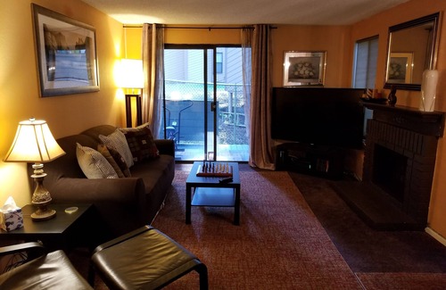 Federal Way Condo | Lovely One Bedroom Condo with Indoor Fireplace