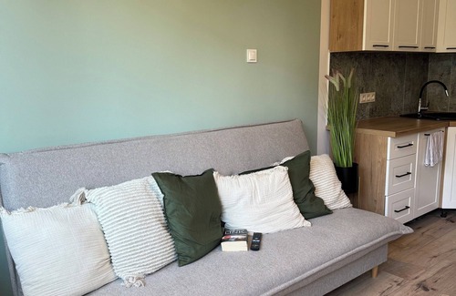 Lebork Apartment | Lovingly furnished vacation apartment with balcony in a central location by the park