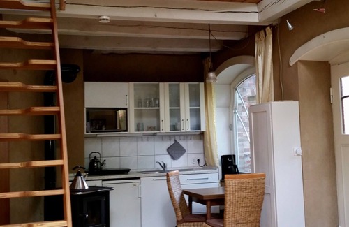 Lueneburg House | LÜNEBURG: Idyllic, bright garden house in the center of a historic half-timbered town