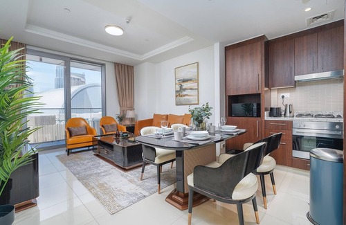 Downtown Dubai Apartment | Lux 1BR Apt Burj Khalifa View by Belvilla