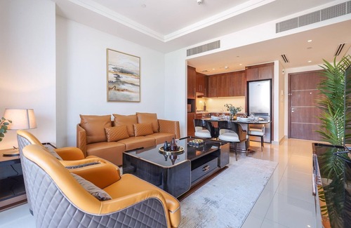 Downtown Dubai Apartment | Lux 1BR Apt Burj Khalifa View by Belvilla