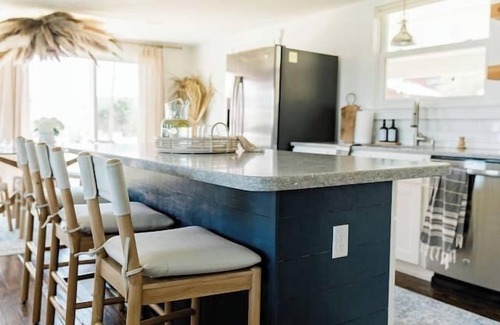 Kure Beach House | Luxe Designer Beach Bungalow-Hot tub, Steps to Beach