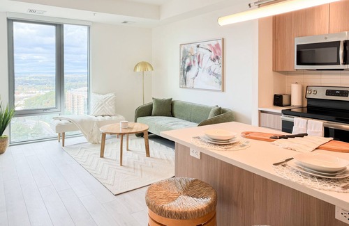 McLean Apartment | Luxi White Oak + Sage 2BR In Tysons BORO Area with Amenities + Mall/Gym/Pool