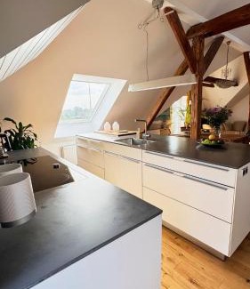 Tremsbuettel Apartment | Luxuriöses Loft mit schönem Blick