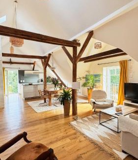 Tremsbuettel Apartment | Luxuriöses Loft mit schönem Blick