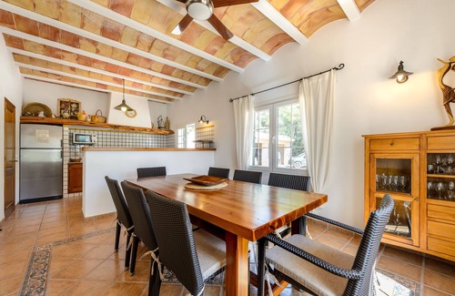 Sant Josep de sa Talaia Villa | Luxurious Villa “Casa Olivo” with Mountain View, Pool, Wi-Fi, Balcony & Air Conditioning