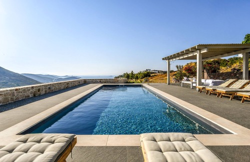 Kampos Villa | Luxurious Villa featuring a private pool, scenic outdoors and breathtaking views
