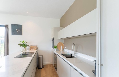 Biddinghuizen House | Luxury 8-person villa on the water with large sun terrace, wine climate cabinet, Quooker and bath. Pet friendly and air-conditioned!