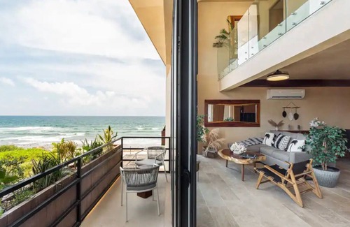 Tulsayab Apartment | Luxury Beachfront Penthouse | Private Pool + Mayan Ruins