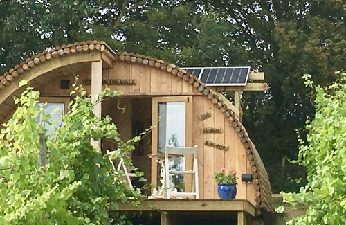 Rumburgh Cabin | Luxury Cosy Vineyard Eco Cabin: 'The Grape Escape' near Halesworth & Southwold