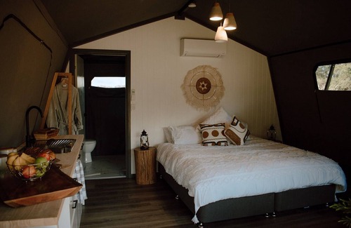 Barrine House | Luxury Glamping Tent, farm stay, near lake, amounst nature. Relax and unwind