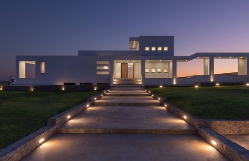 Chalikounas Villa | Luxury Seafront Villa Afroditi w/Private Beach and Direct Access , Heated pool