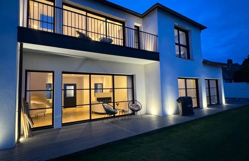 Plouider Villa | Luxury Villa with panorama sea view + privat wellness area + sauna + swim SPA