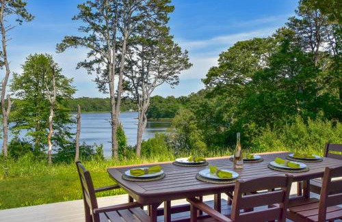 South Yarmouth House | Luxury Waterfront Home w Heated Pool and Hot Tub