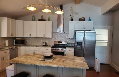 Littleton House | Main lake view, private beach and dock at Lake Gaston. Pet-Friendly!