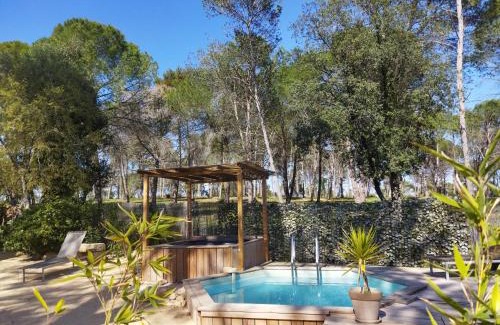 Langlade Villa | MAISON 5 Personnes EN GARRIGUE - PISCINE-SPA PRIVÉ