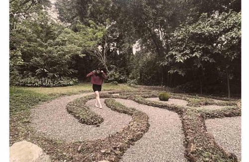 Alfonso Bed & Breakfast | Maka-Kalinaw 5 Wabi sabi Room, Forest Deck View