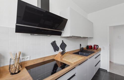 Markranstaedt Apartment | MARLEI 6 Apartment mit 3 Schlafzimmern, gemütlichen Wohnbereich, mit 2 WCs