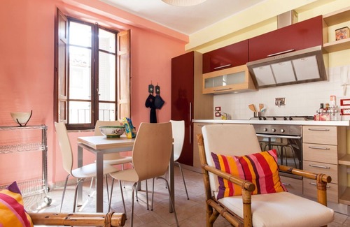Compignano Apartment | Medieval village flat, second floor with Wi-Fi & aircon