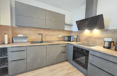 Suderneuland I Apartment | Meeresrauschen - vacation with terrace, sauna & garden at the Norder Marina