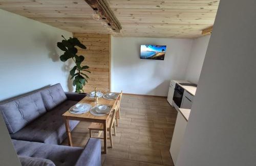 Goldap Apartment | Miętowy domek z balią jacuzzi