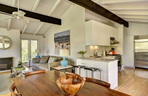 Lion Head Beach House | Mid-Century Modern Beach House: Private Beach Access, Pool, and Chef’s Kitchen