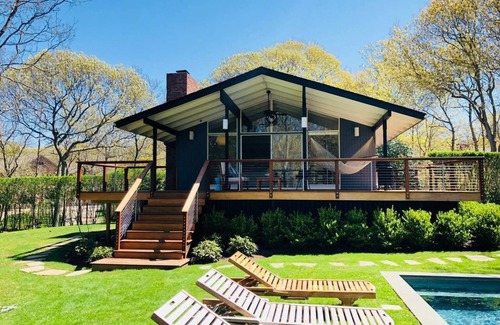 Lion Head Beach House | Mid-Century Modern Beach House: Private Beach Access, Pool, and Chef’s Kitchen