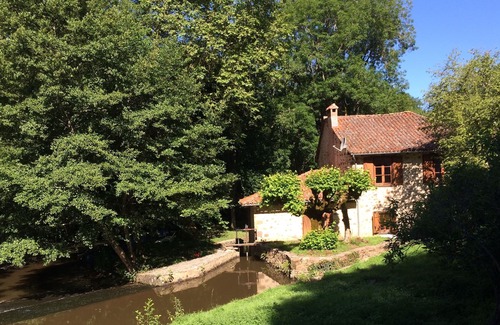 Rochechouart Cottage | Mill, private island, heated swimming pool June to September below the Castle