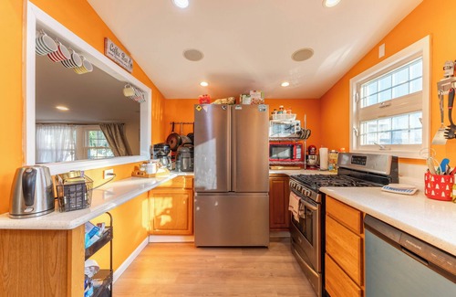 Beach Haven West House | Minutes to Ocean! 3-bedroom waterfront Boho Beach Bungalow with AC,WIFI,Bar Shed