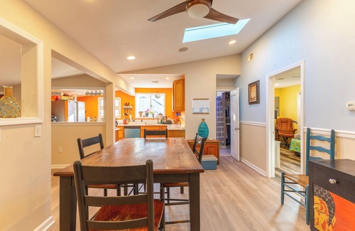 Beach Haven West House | Minutes to Ocean! 3-bedroom waterfront Boho Beach Bungalow with AC,WIFI,Bar Shed