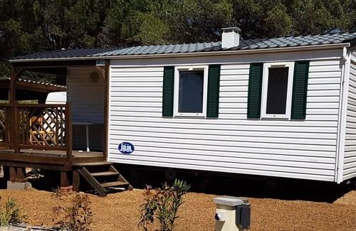 Bizanet House | Mobil Home Cigale + Clim + TV 32m2 - 2 Schlafzimmer 4 Personen