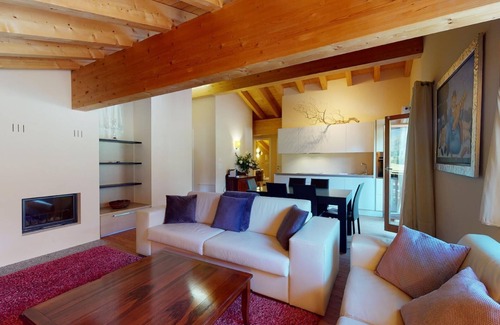 Madulain Apartment | Modern 3½ room flat on the ground floor, approx.