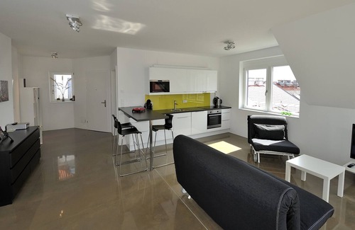 Rudolfsheim-Funfhaus Apartment | Modern, Architect-Designed Penthouse Loft With 2 Outdoor Roof Terraces
