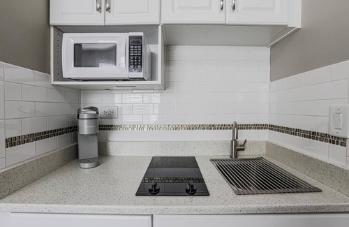 Carolina Forest Apartment | Modern Gray Studio Steps to Pool Myrtle Beach SC