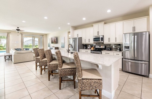 Galilee House | Modern Home with Pool Table near Disney with Waterpark & Resort Access at.