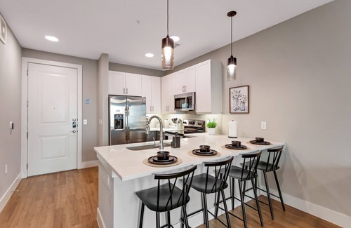 Fort Worth Apartment | Modern Lux 1 bedroom with Pool + Gym + Parking + Desk