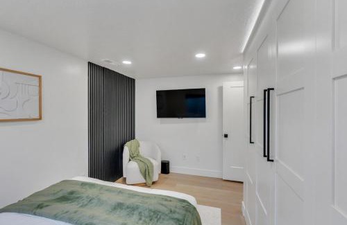 Lehi Apartment | Modern LuxeDen with Private Hot Tub and Fenced Yard