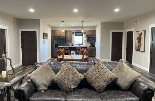 Salina Apartment | Modern rustic stay at The Bunkhouse outside of Salina
