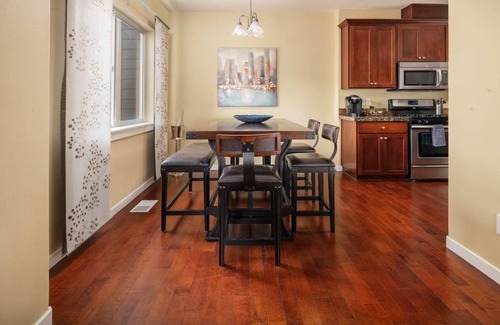 Metzger House | Modern Townhome With Open Floor Plan and Pool Table Near Washington Square, 8.5 miles to Downtown