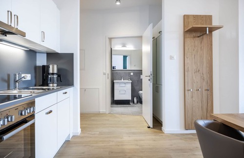 Wismar Apartment | Modernes Apartment in Toplage mit Balkon und Schönem Blick auf den Alten Hafen