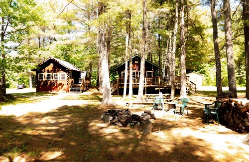 Penobscot County Cabin | Moose's Lair 1 Bed/1 Bath Charming Rustic Log Cabin