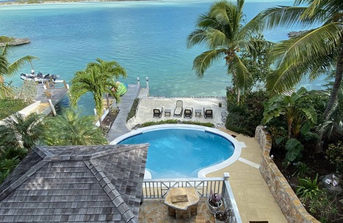 Hartswell House | Moriah Harbour-Thevine House: pool & dock by ocean. Breathtaking view & scenery!